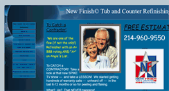Desktop Screenshot of newfinishtubs.com